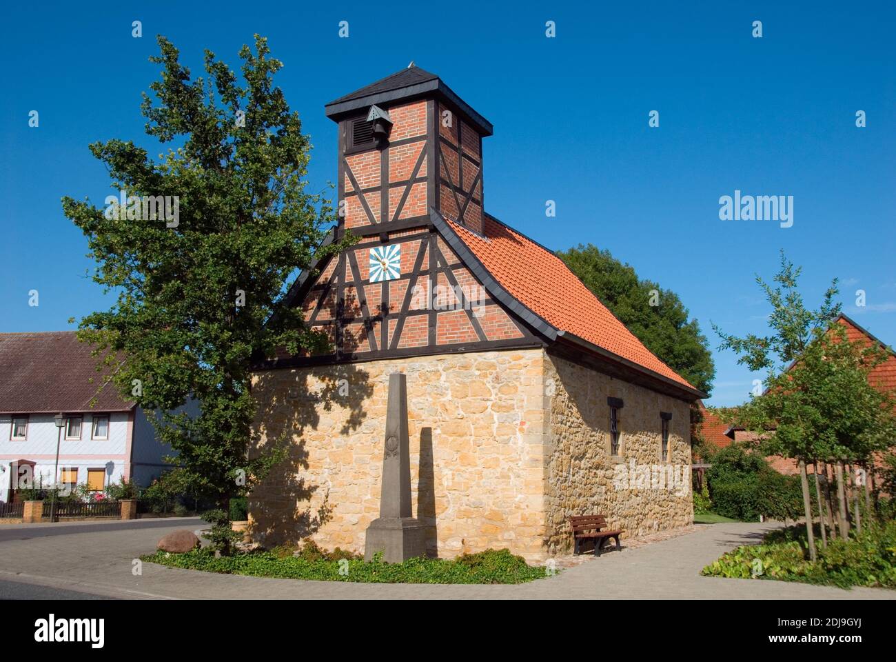 Deutschland, Niedersachsen, Ilsede, Buelten, Alte Kapelle, 15. Jahrhundert Stock Photo