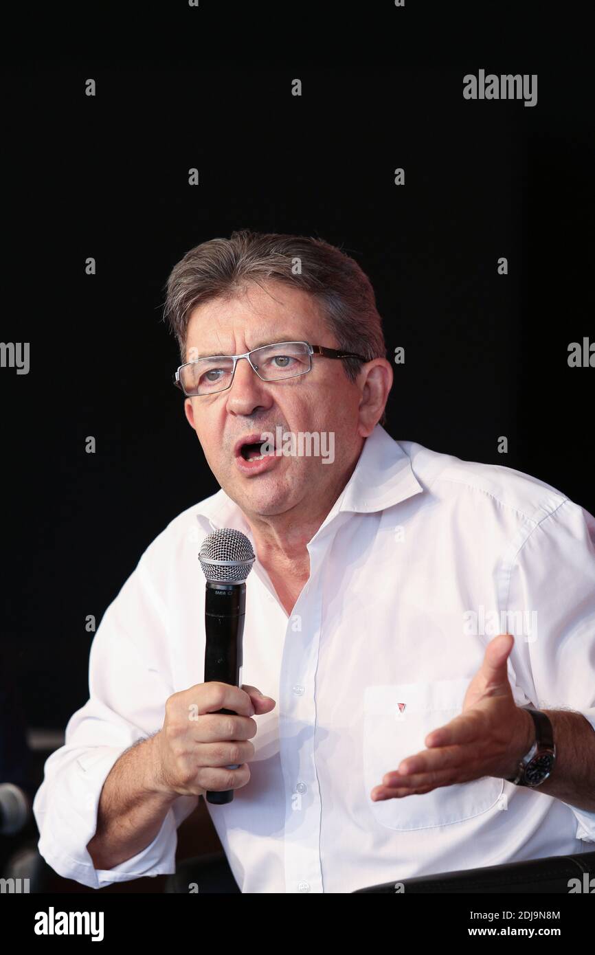 JEANLUC MELENCHON FETE DE L'HUMANITE 2016 Photo by Nasser Berzane