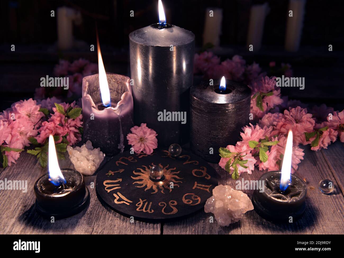 Magic Ritual Background Magic ritual. Wicca, esoteric,voodoo and occult background with vintage ...