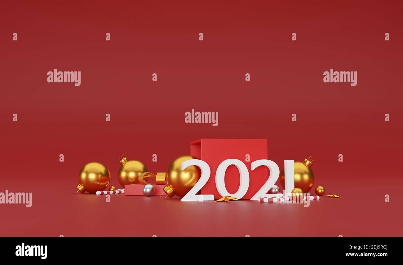 merry christmas and happy new year background with festive decoration ...