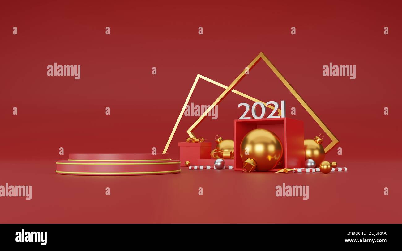 merry christmas and happy new year background with festive decoration ...