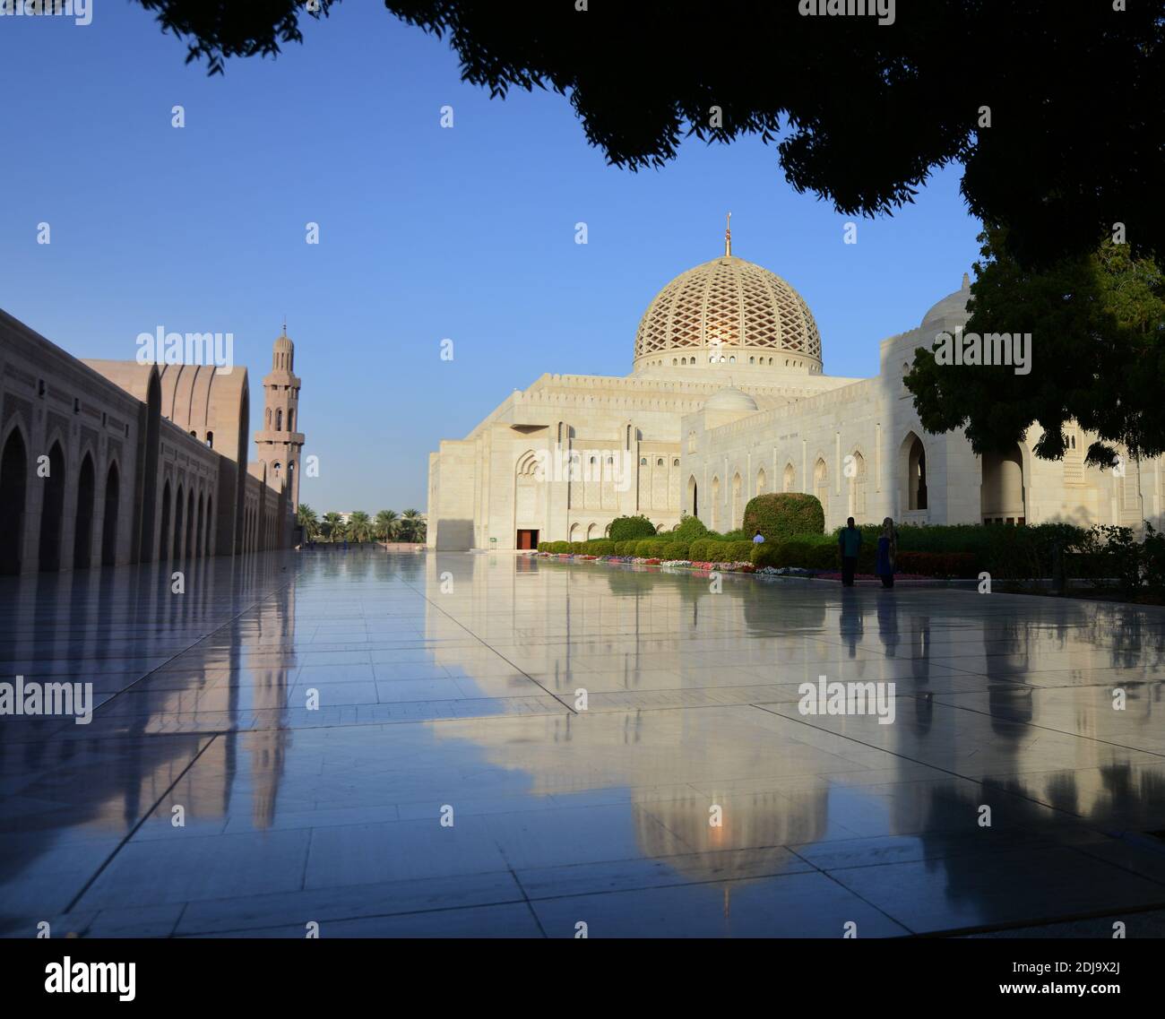 The Sultan Qaboos Grand mosque in Muscat, Oman. Stock Photo