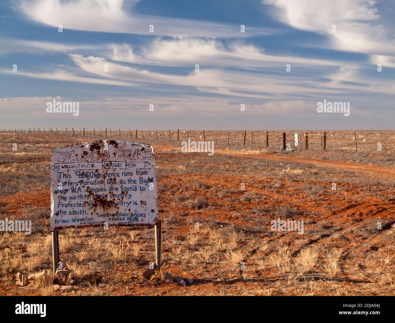 The Dog Fence, Coober Pedy, South Australa Stock Photo Alamy