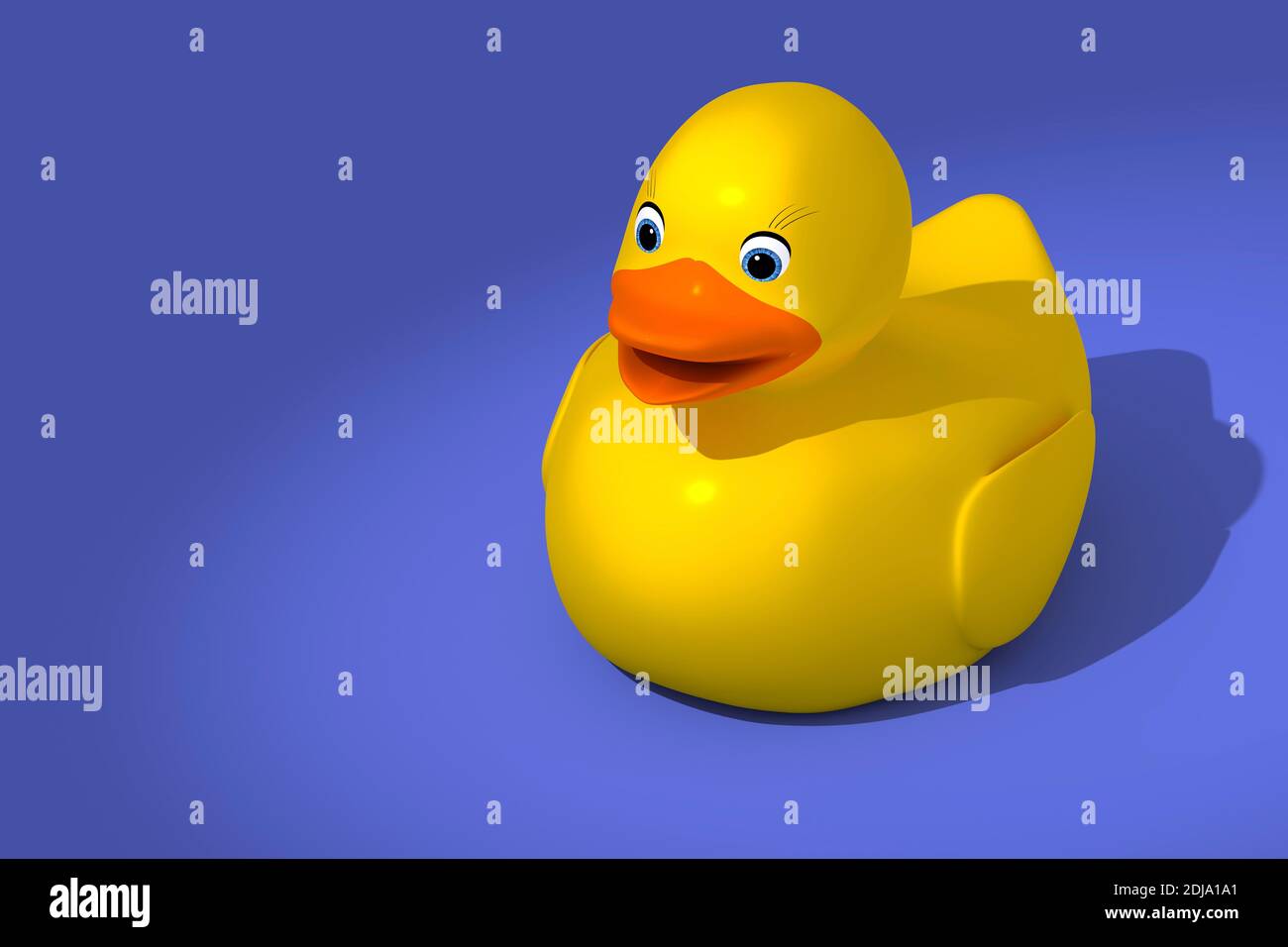 3d rendering of a sweet rubber ducky Stock Photo