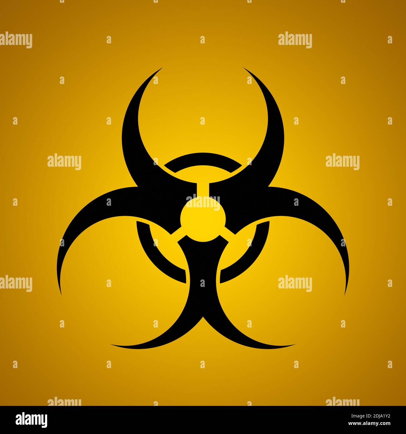 Illustration of a typical biohazard sign symbol Stock Photo - Alamy