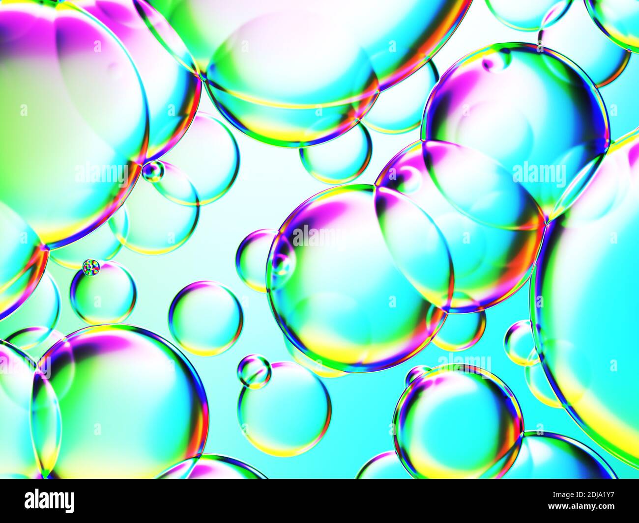 Illustration of some colorful bubbles background Stock Photo