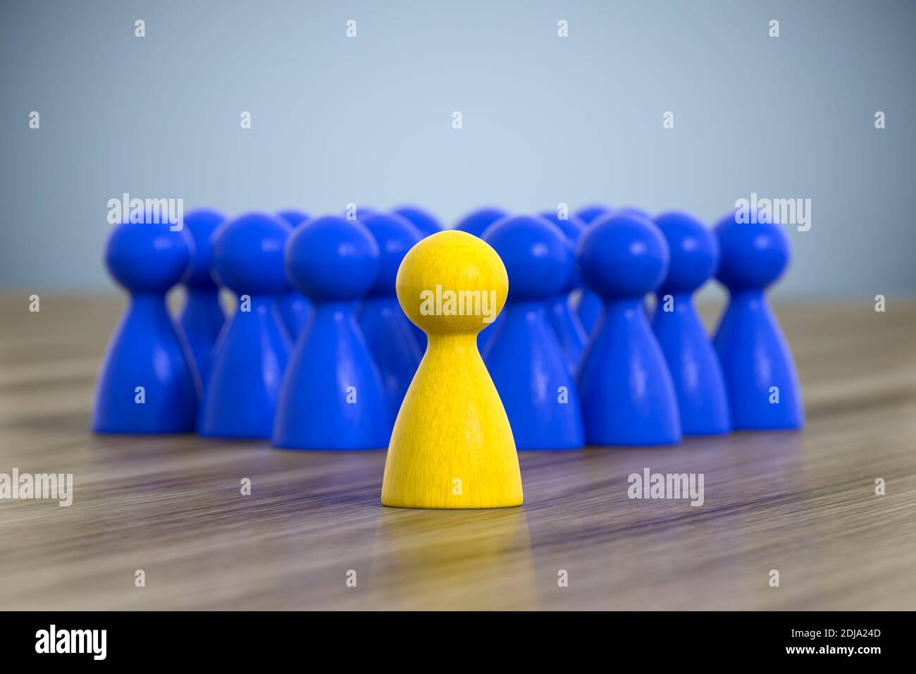 3d illustration of a group of game figures Stock Photo