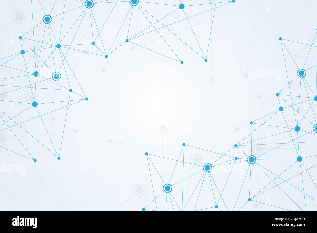 Geometric abstract background with connected line and dots. Structure ...