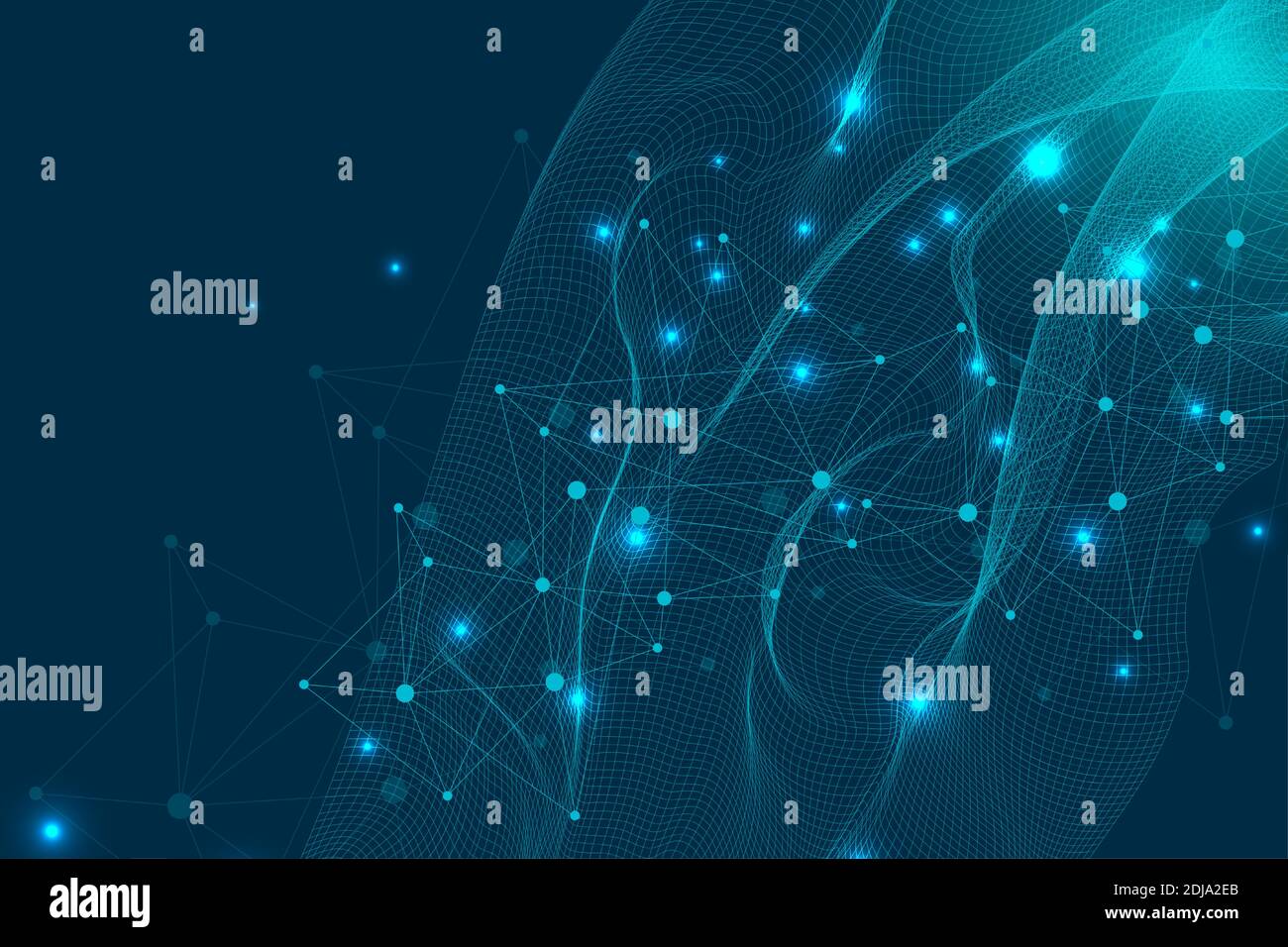 Big Data Visualization Background. Modern futuristic virtual abstract  background. Science network pattern, connecting lines and dots. Global  network Stock Vector Image & Art - Alamy