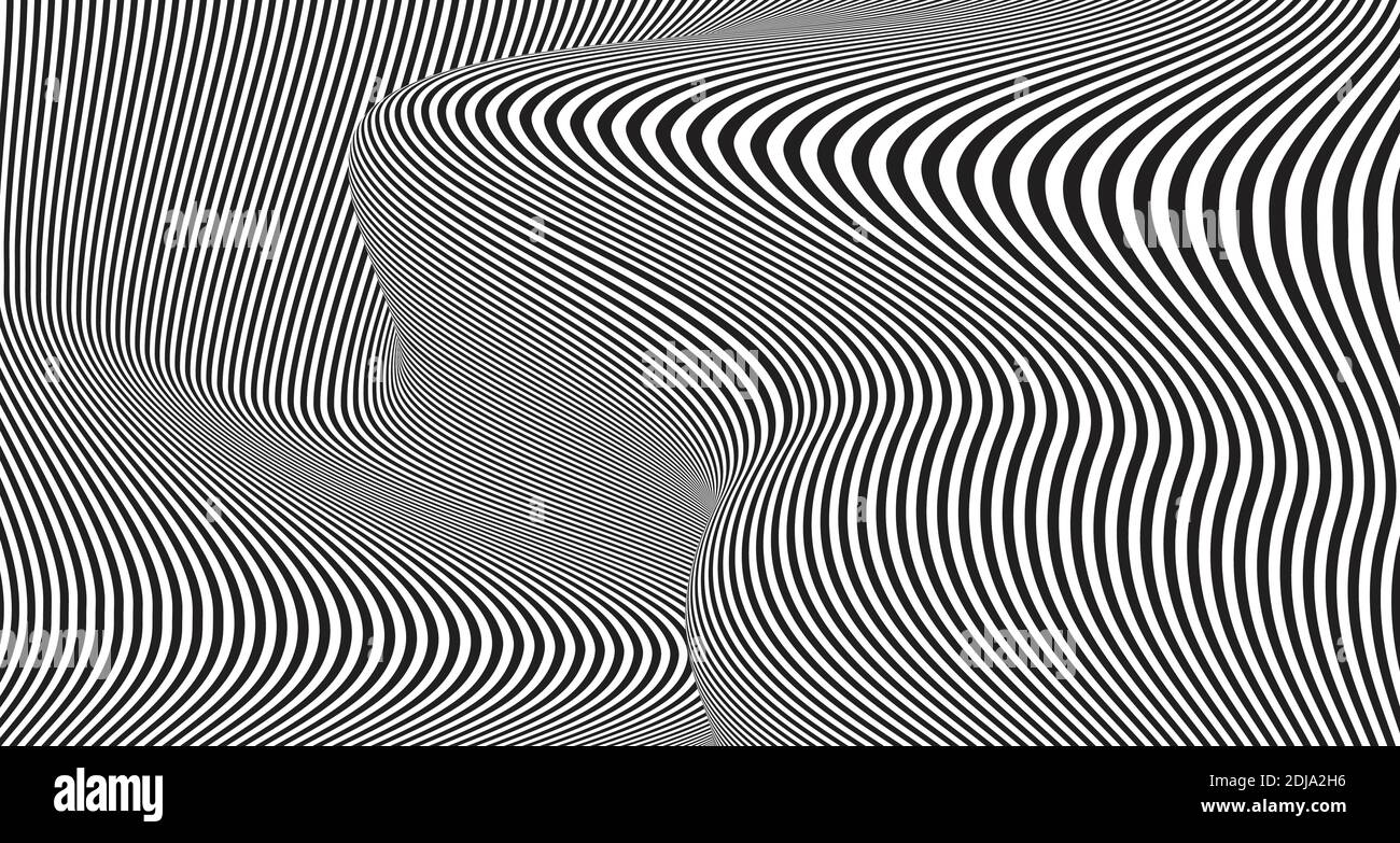 Abstract black and white line pattern template design mesh artwork ...