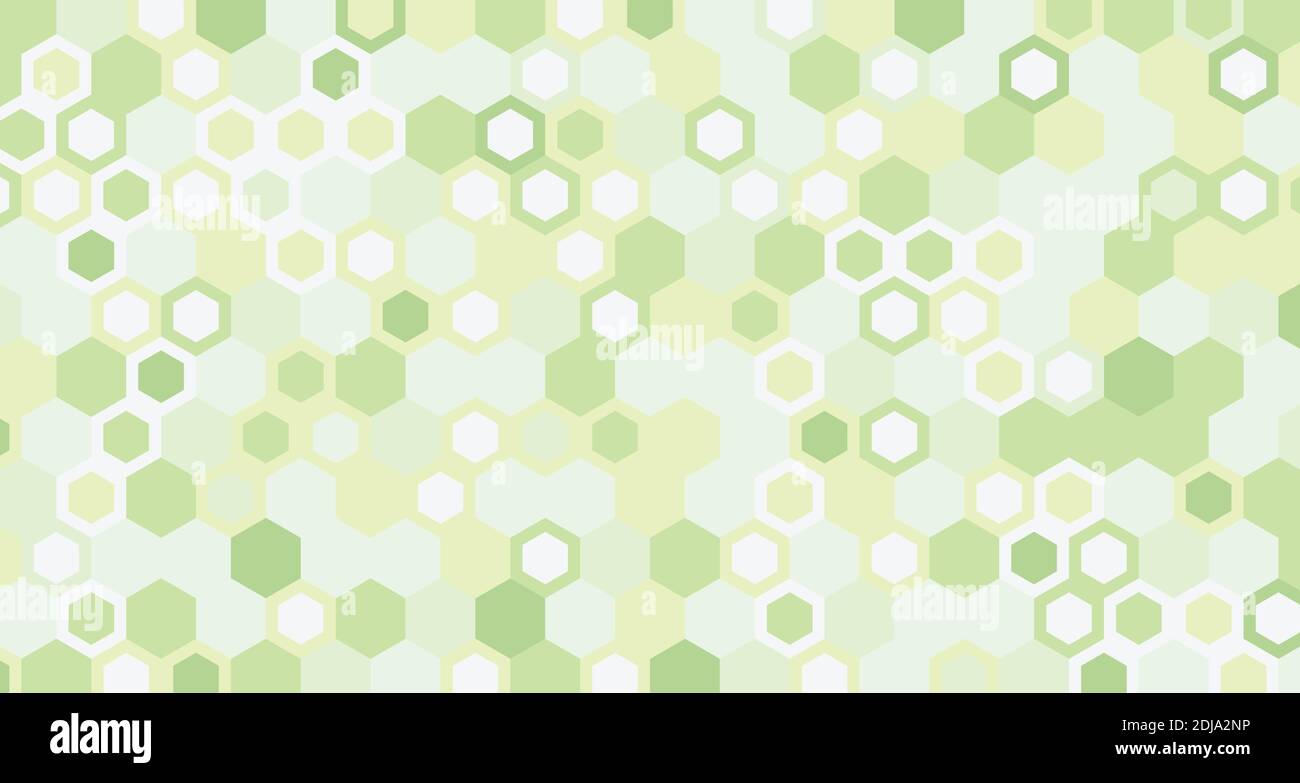 Abstract hexagonal green pattern design artwork template background. Use for ad, poster, artwork, template design, print. illustration vector eps10 Stock Vector