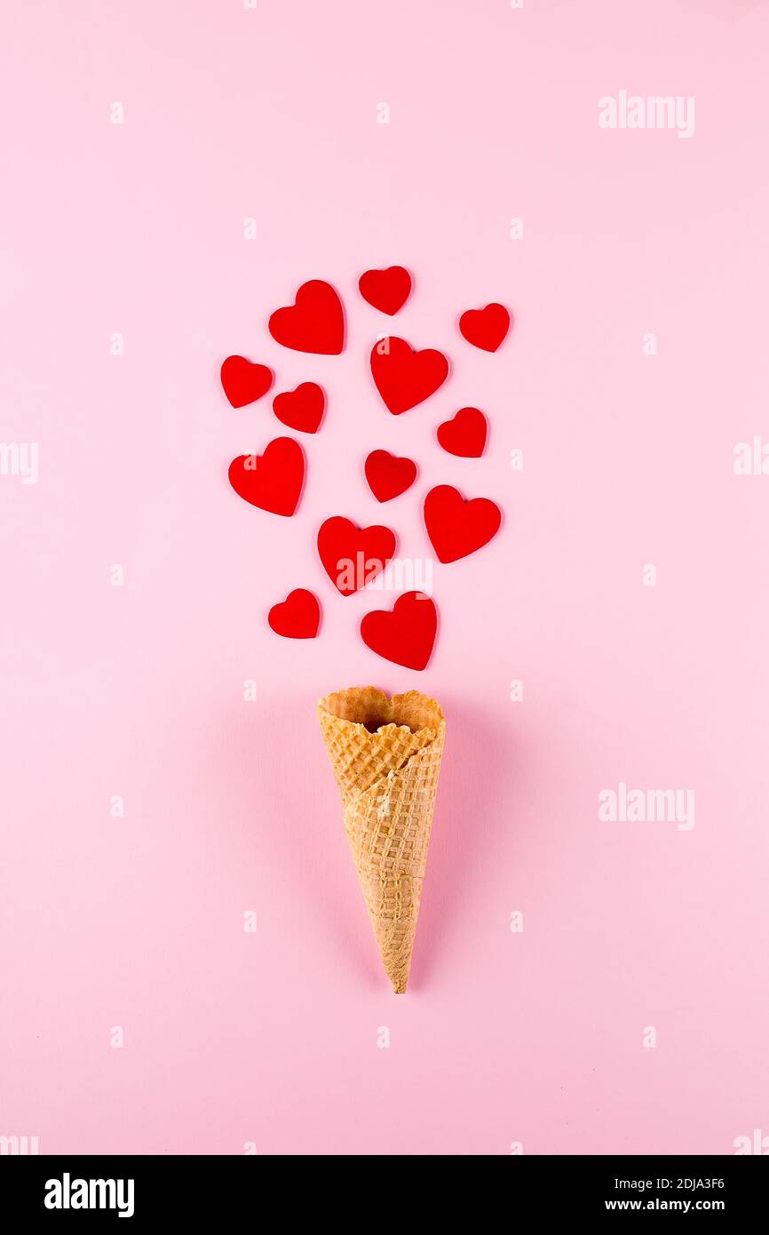 An Ice Cream Cone Boob Shaped Valentine