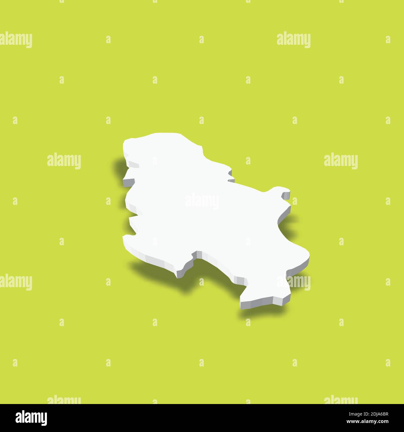 Map of Serbia, Autonomous Province of Vojvodina is pulled out, isolated on  white background Stock Vector Image & Art - Alamy