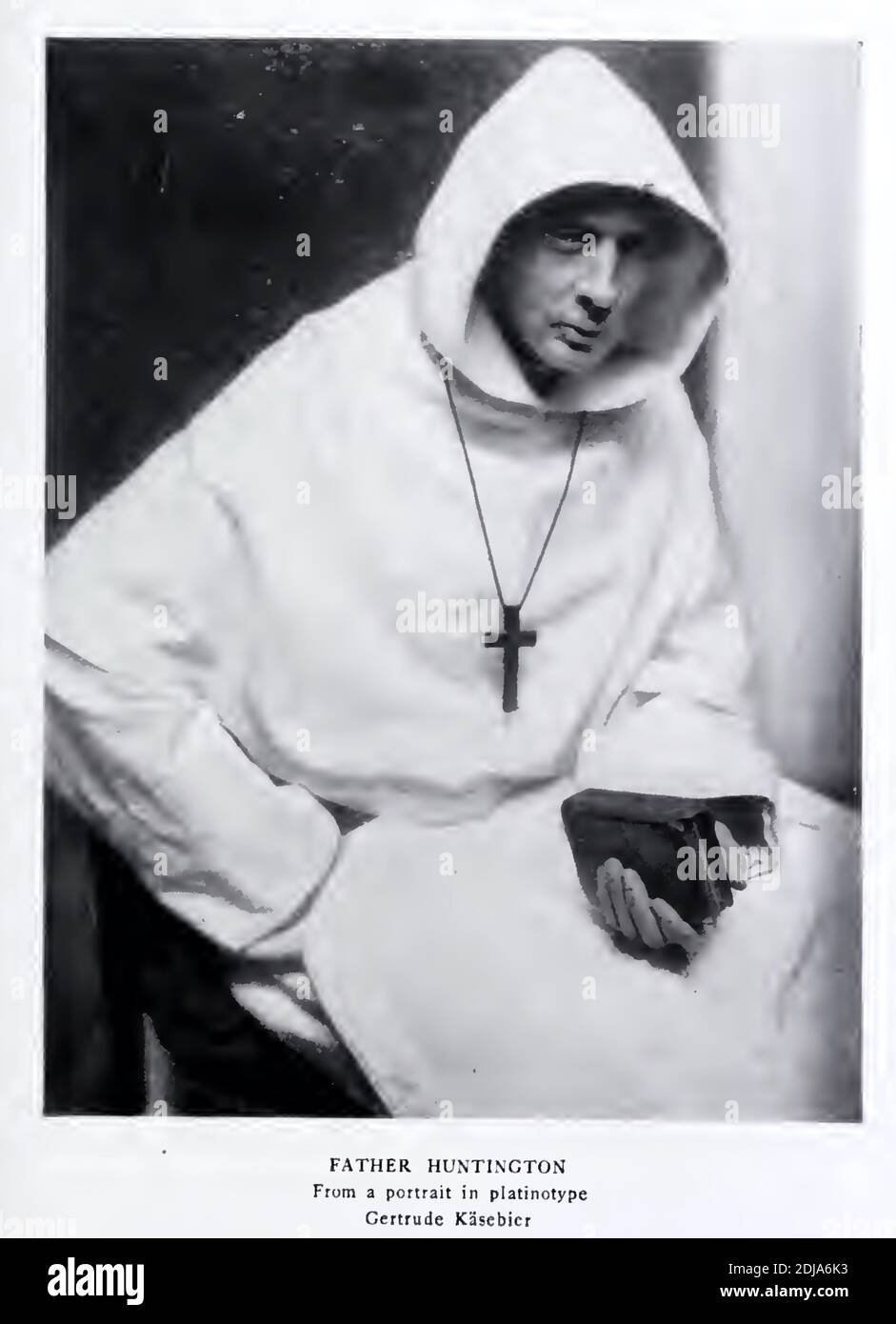 A Gertrude Käsebier 1904 photograph of a man in religious orders. Stock Photo