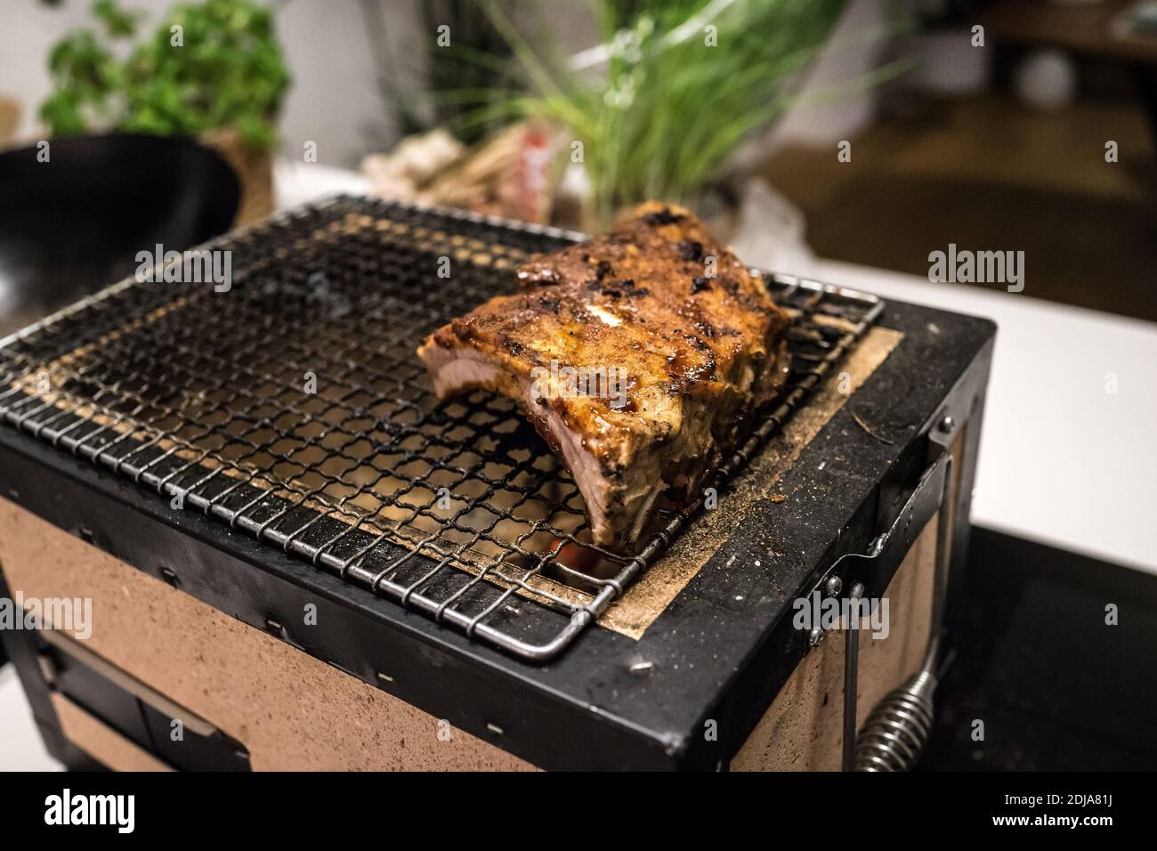 Japanese pork ribs Stock Photo