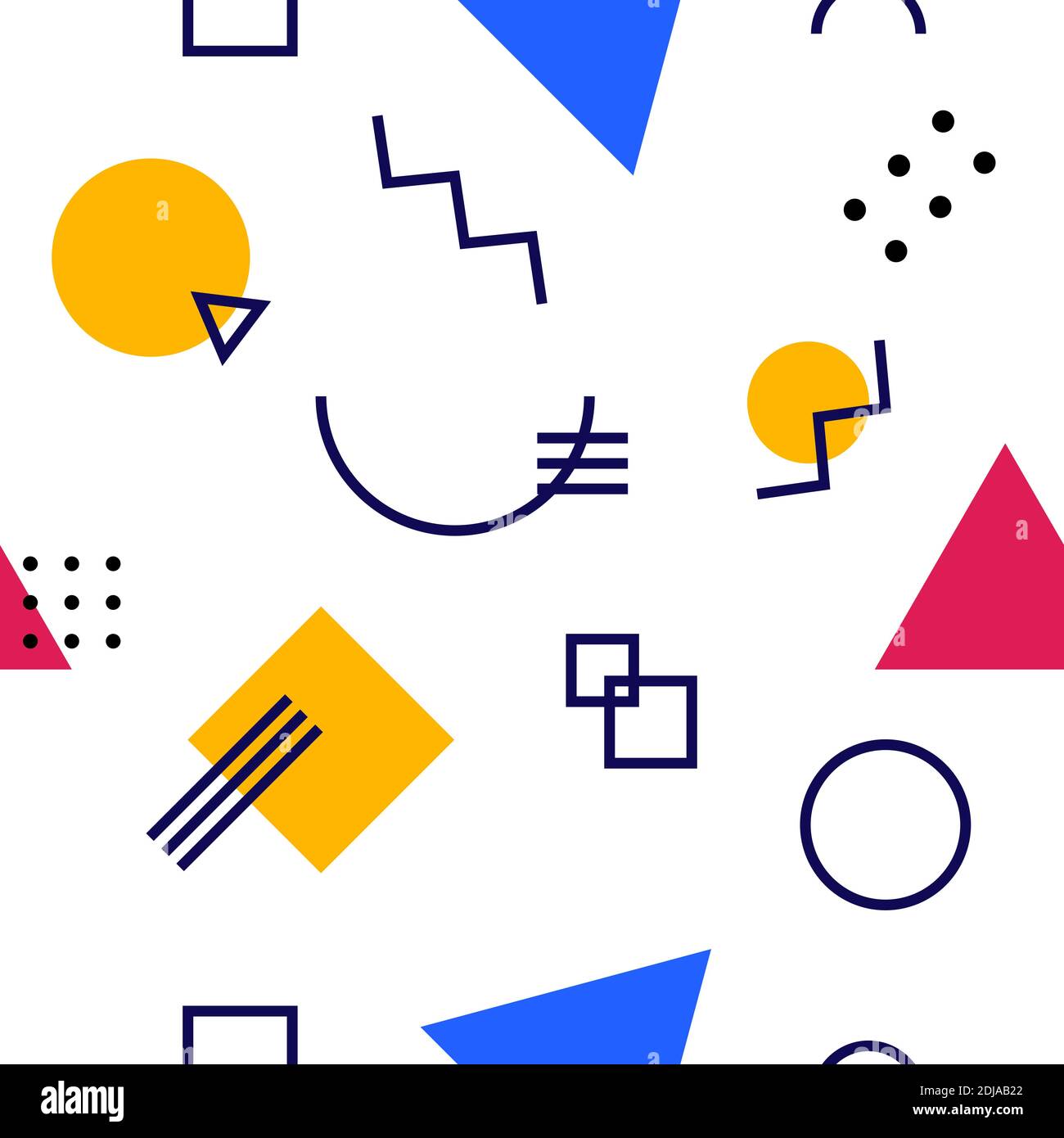 Memphis pattern in classic style. Background, wallpaper Stock Vector