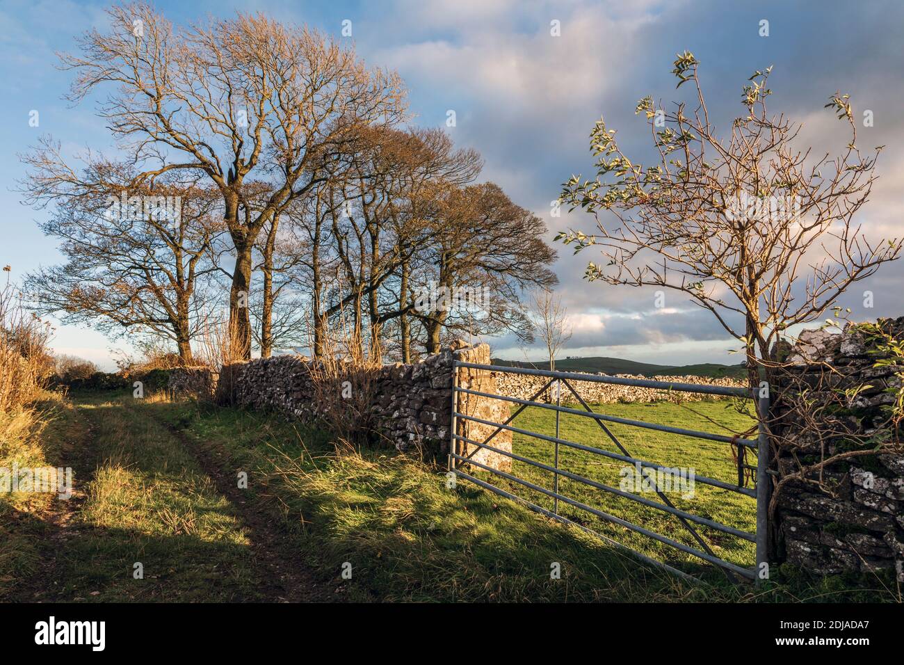 A bridleway in Alstonefield, Peak District National Park, Staffordshire Stock Photo