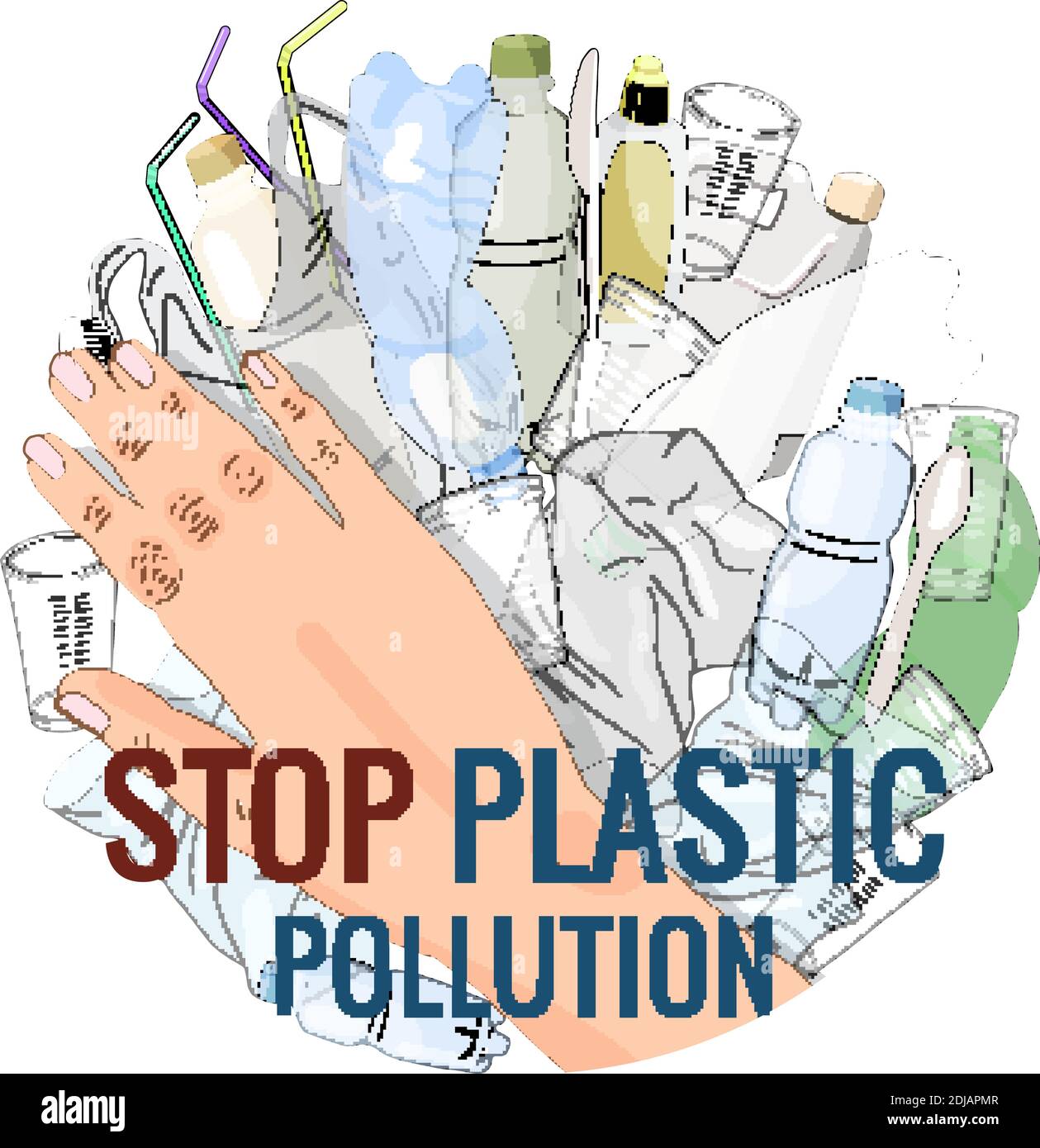 The refusal of disposable plastic drinking straws. The problems with