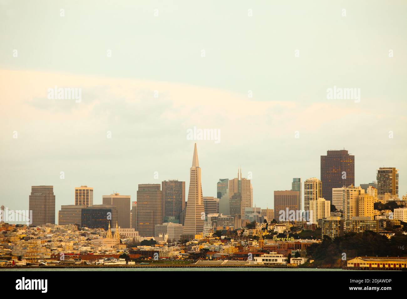 San Francisco, California, United States - Skyline of waterfront of downtown San Francisco. Stock Photo