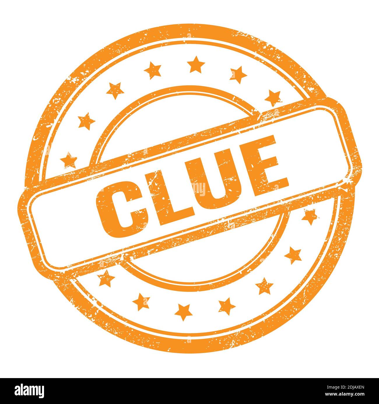 CLUE text on orange grungy vintage round rubber stamp Stock Photo Alamy CLUE text on orange grungy vintage round rubber stamp Stock Photo Alamy