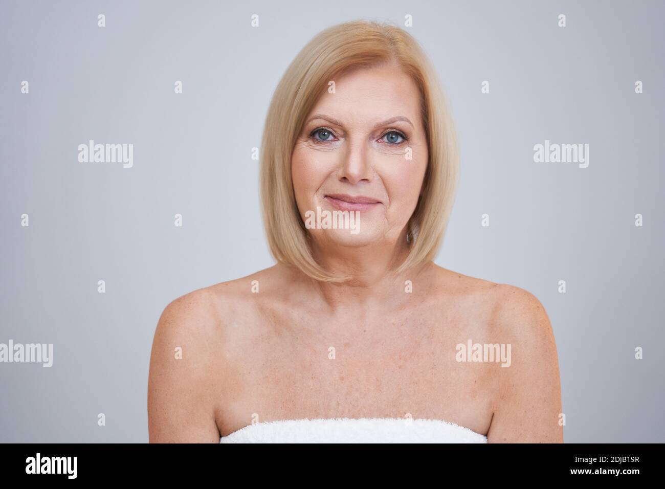 Beautiful mature woman posing in hi-res stock photography and images ...
