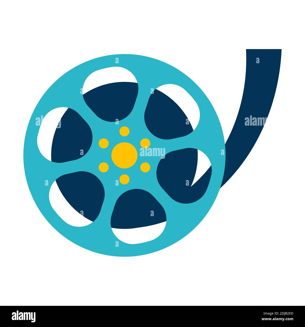 Illustration of movie film reel Stock Vector Image & Art - Alamy