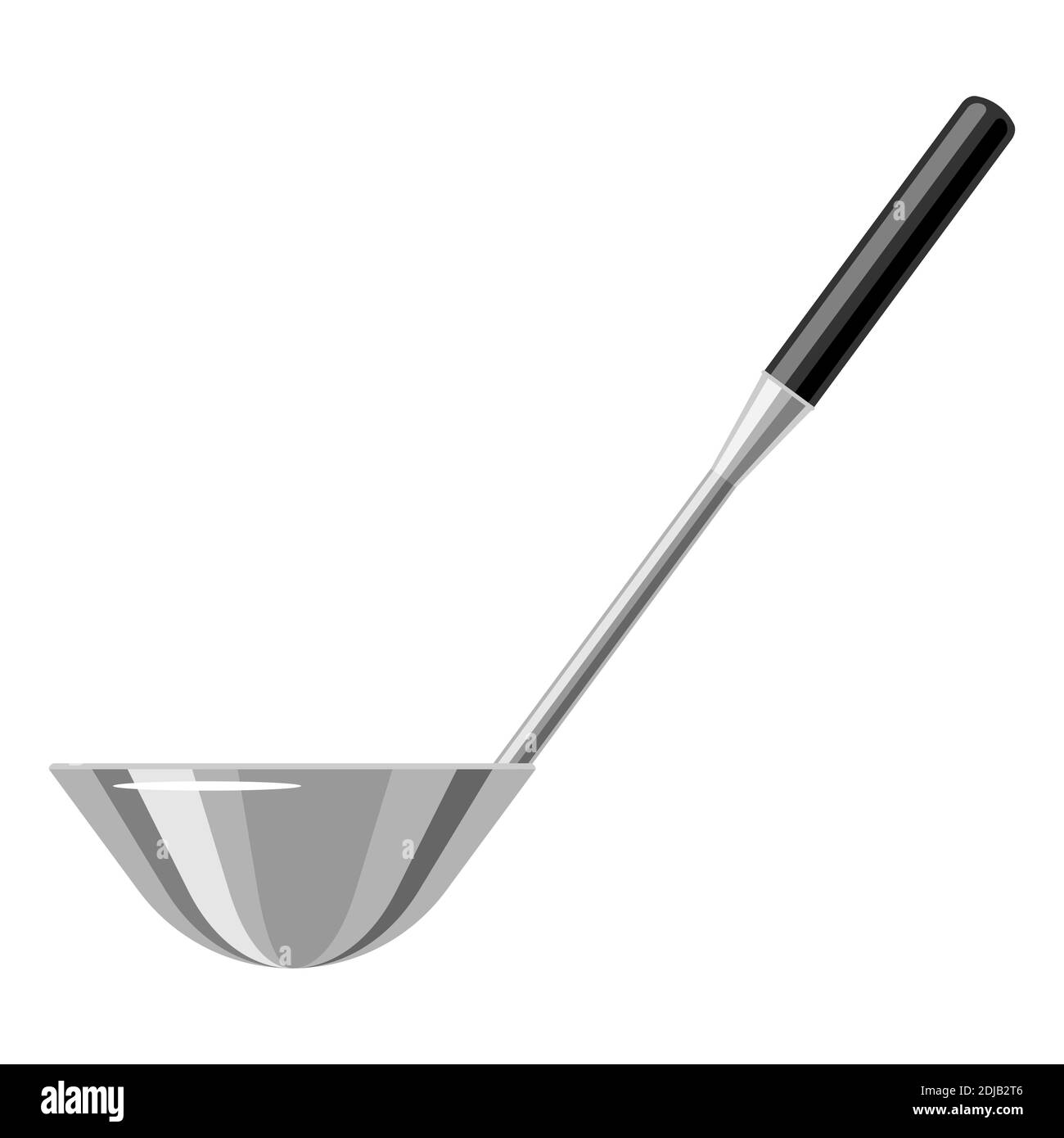 Illustration of steel cooking ladle Stock Vector Image & Art Alamy