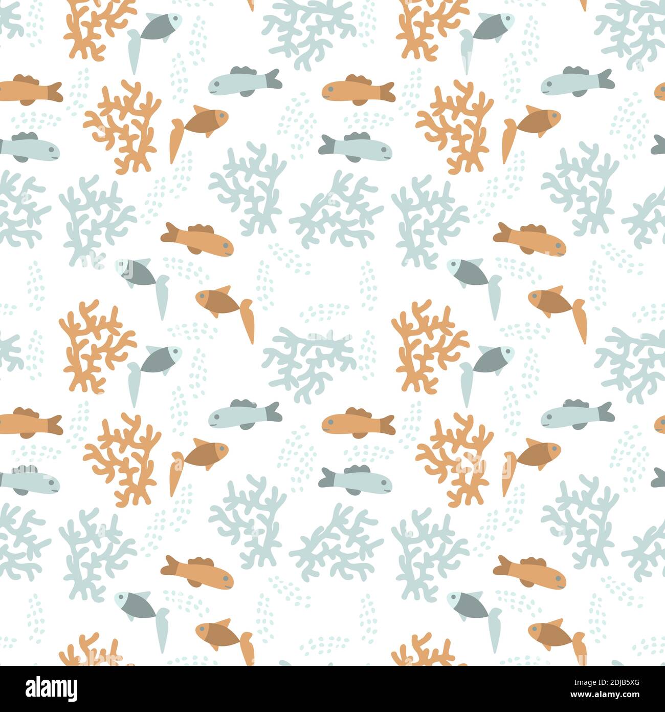 Seamless underwater decorative vector pattern Stock Vector Image & Art ...