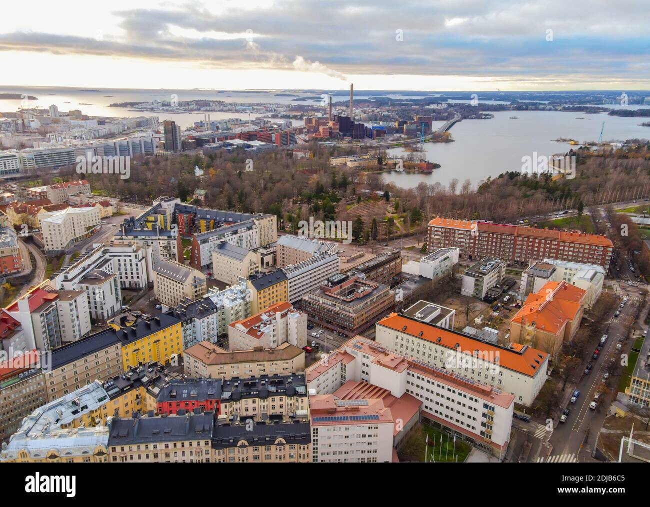 Aerial view of Helsinki. Finland. Stock Photo