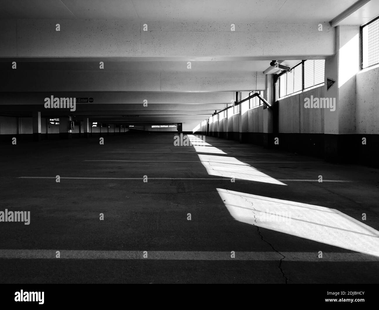 Empty parking Black and White Stock Photos & Images - Alamy