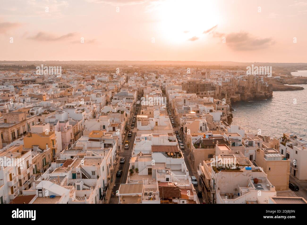 Polignano drone view hi-res stock photography and images - Alamy