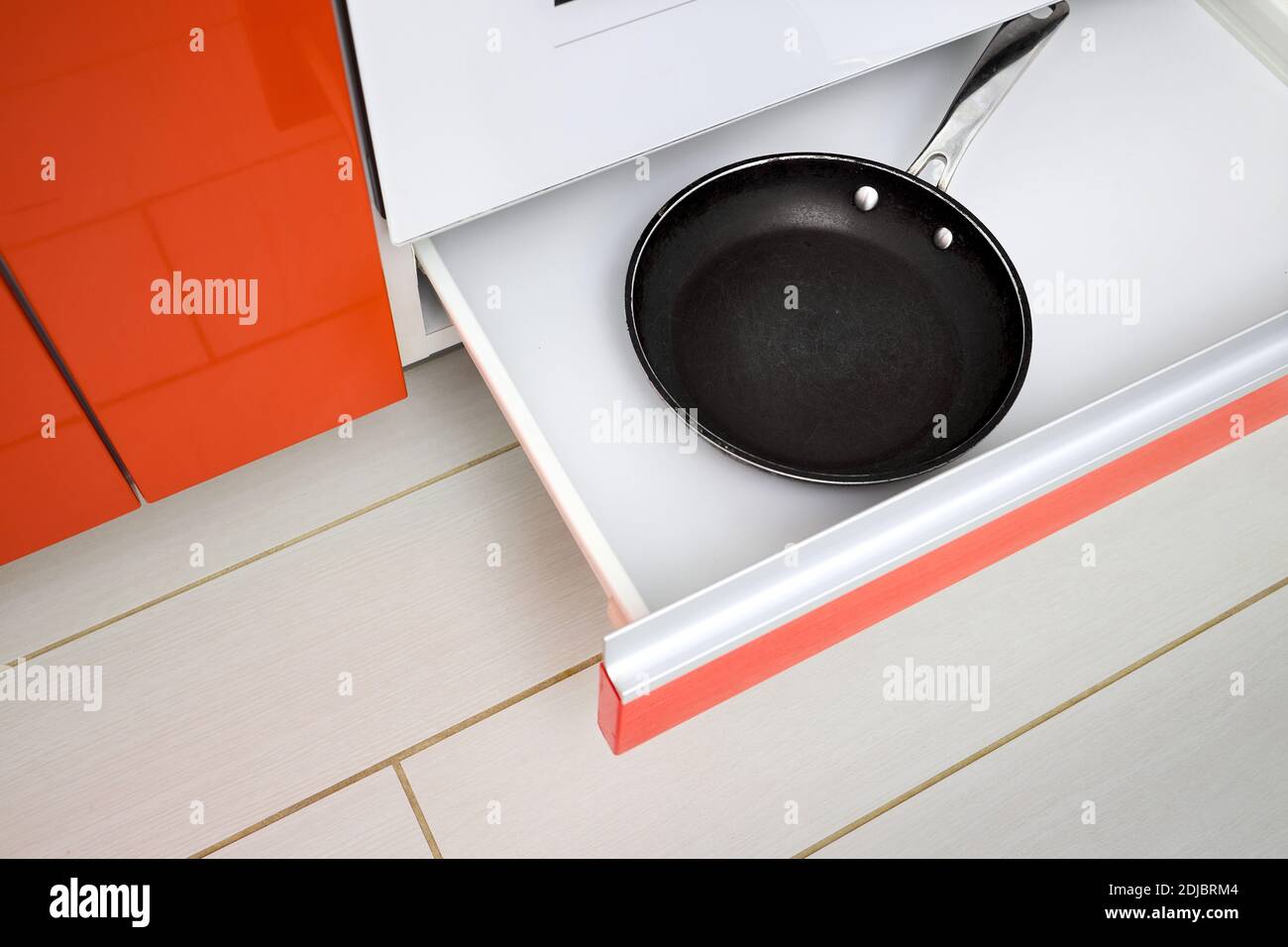 Upscale Norway Maple Red kitchen drawer for plates or dishes