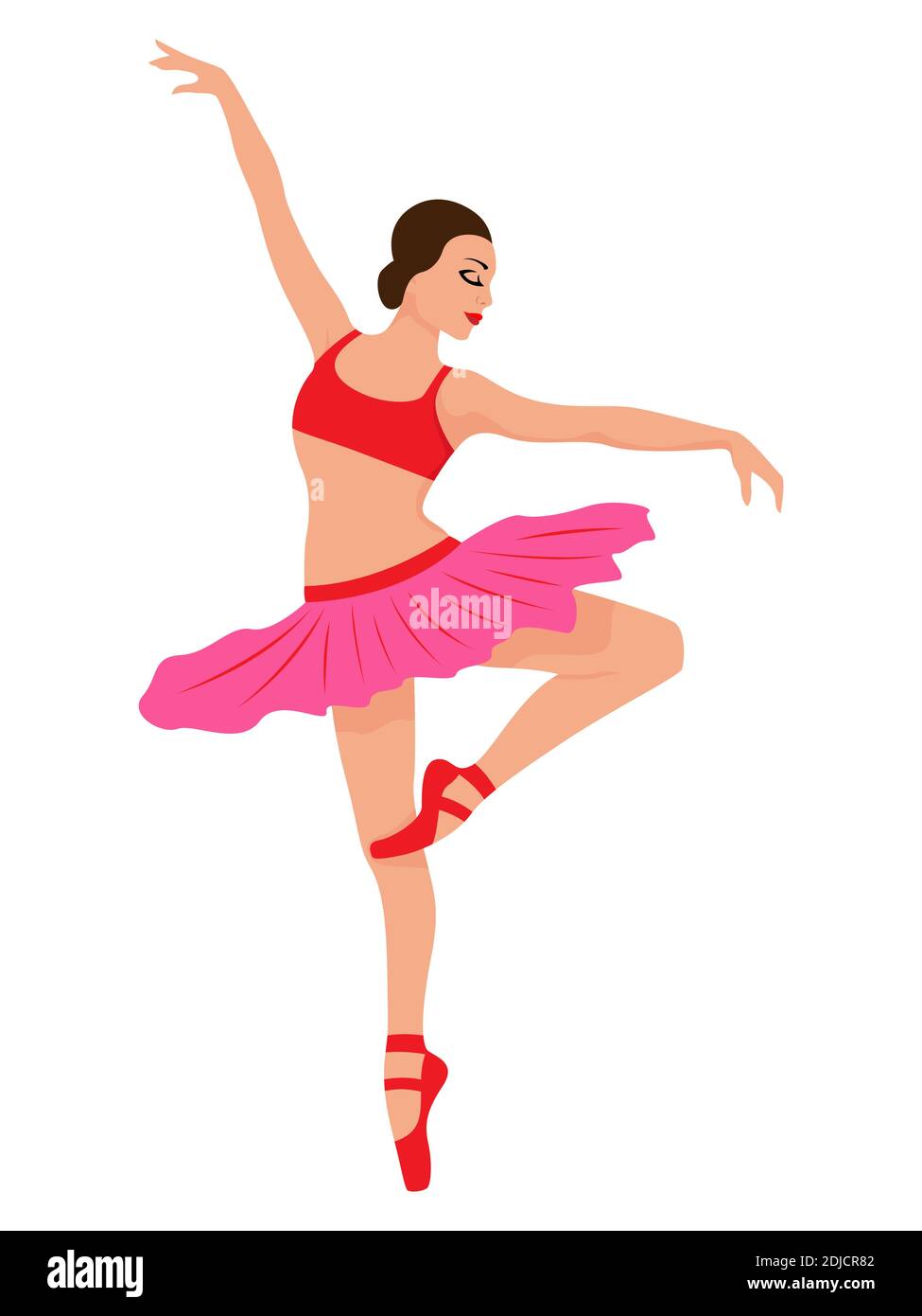 Carino Adorabile Ballerina Bambina In Rosa Tutu Danza Pratica Danza Danza -  Fotografie stock e altre immagini di Bambino di età prescolare - iStock