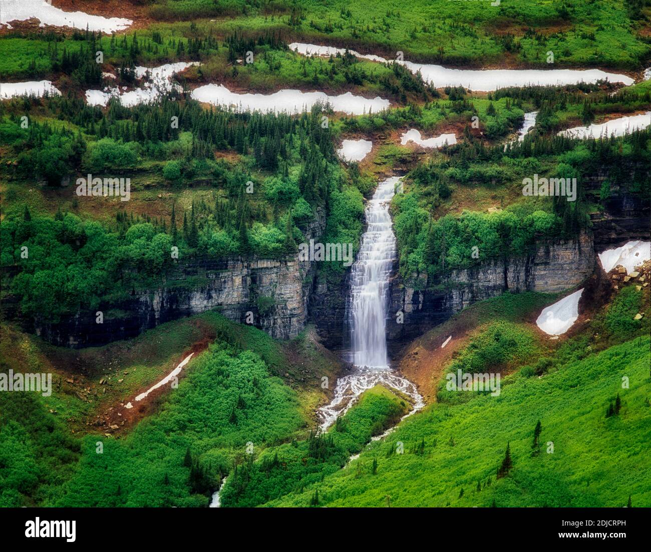 Florence Falls. Glacier National Park, Montana Stock Photo Alamy