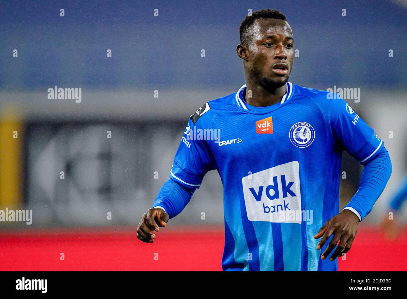 Gent Belgium December 13 Osman Bukari Of Kaa Gent During The Pro League Match Between Kaa Gent And Standard Liege At Kaa Gent Stadium On December Stock Photo Alamy
