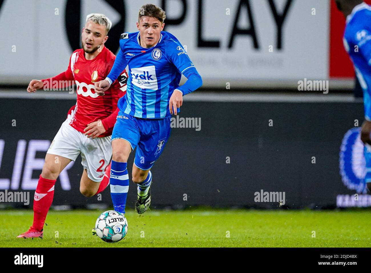 Gent Belgium December 13 Nicolas Raskin Of Standard Liege Alessio Castro Montes Of Kaa Gent During The Pro League Match Between Kaa Gent And Stan Stock Photo Alamy