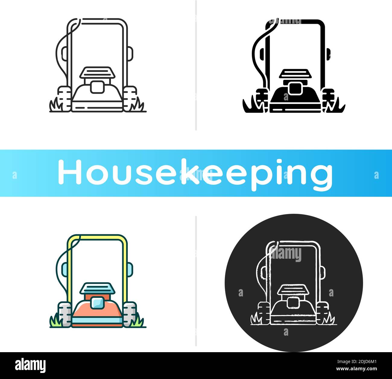 Lawn mowing icon Stock Vector Image & Art Alamy