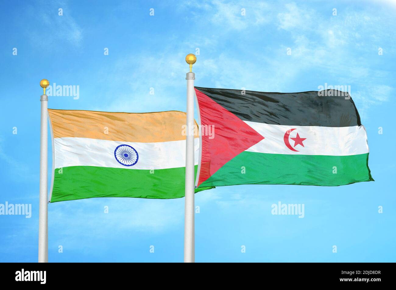 India western sahara flag hi-res stock photography and images - Alamy