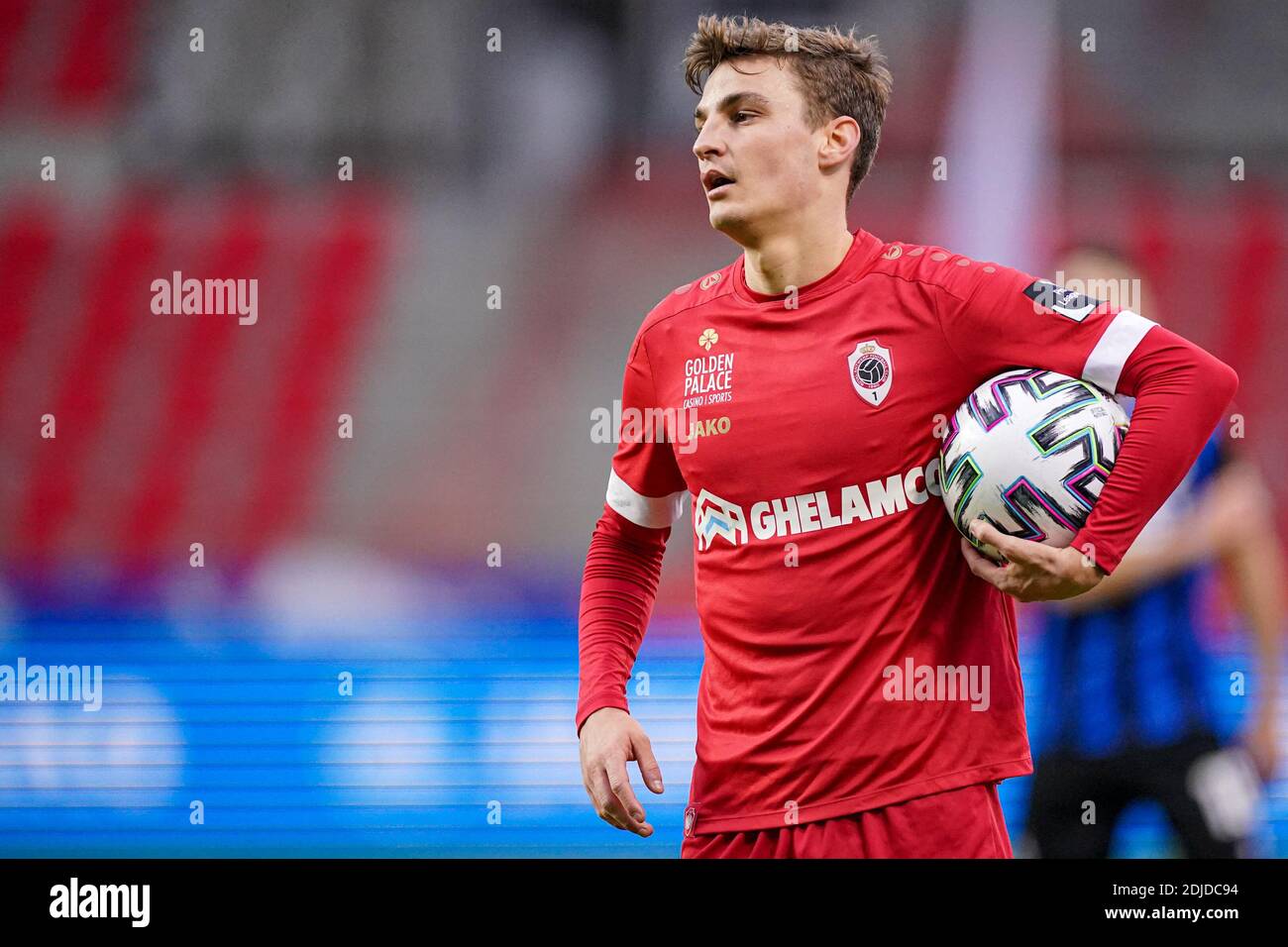Antwerp Belgium December 13 Pieter Gerkens Of Royal Antwerp Fc During The Pro League Match Between Royal Antwerp Fc And Club Brugge At Bosuil Stad Stock Photo Alamy