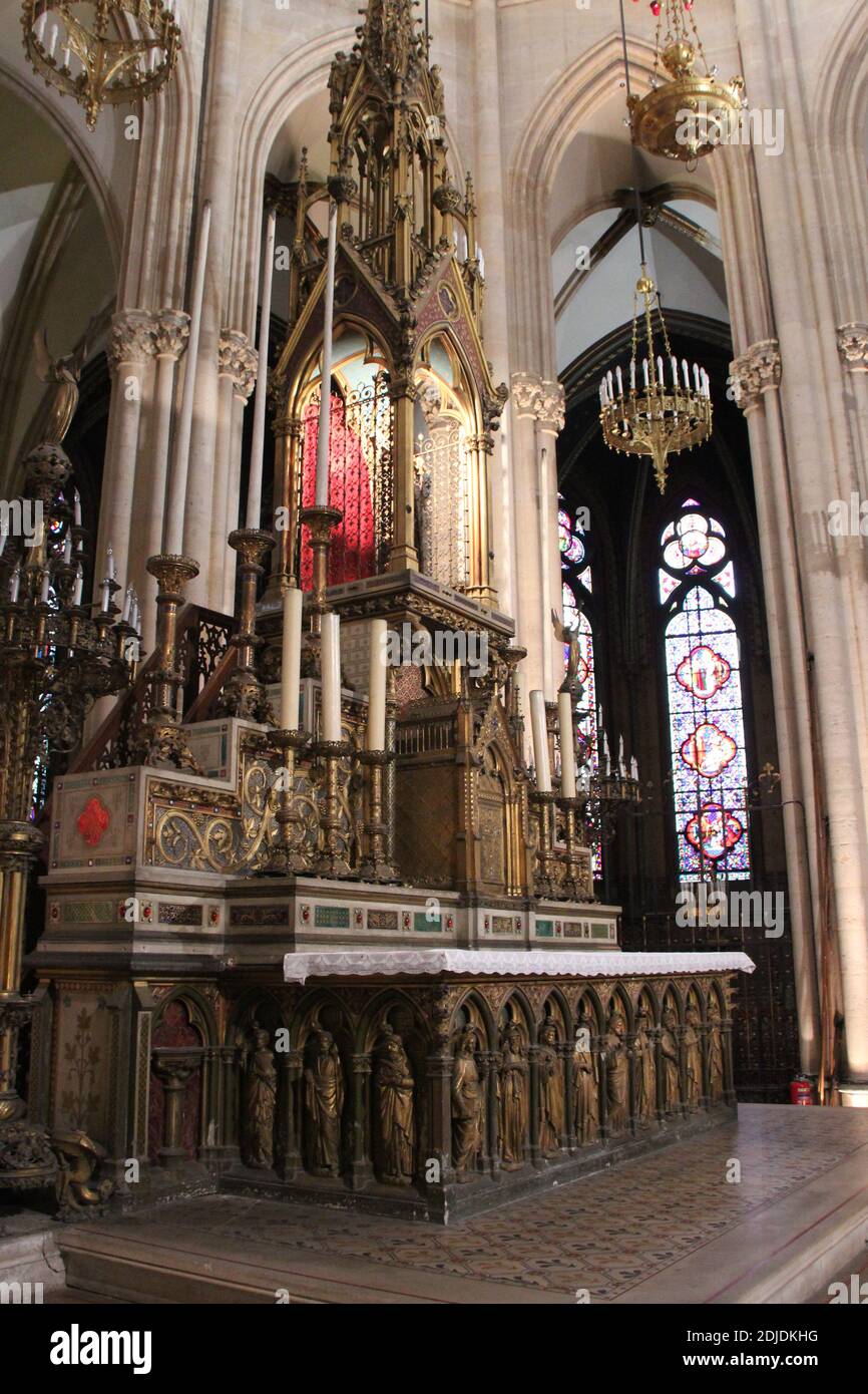 sainteclotilde basilica in paris in france Stock Photo Alamy