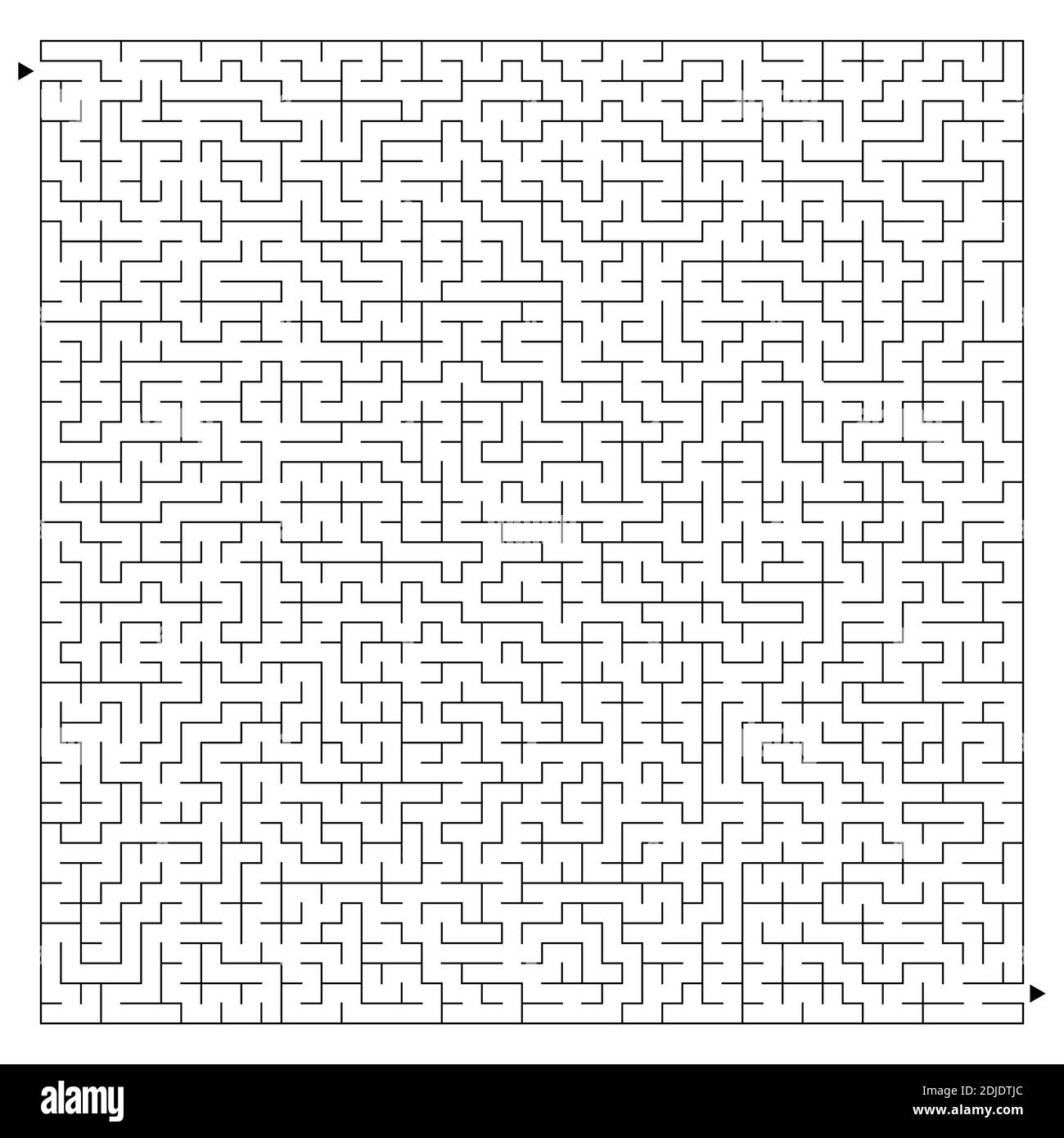 Abstract complex square maze with entrance and exit. An interesting game  for children and adults. A mysterious puzzle. Vector illustration isolated  on Stock Vector Image & Art - Alamy
