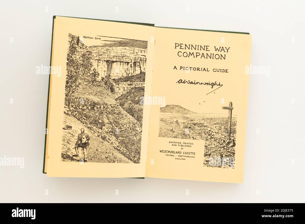 The Pennine Way Companion - Alfred Wainwright Stock Photo