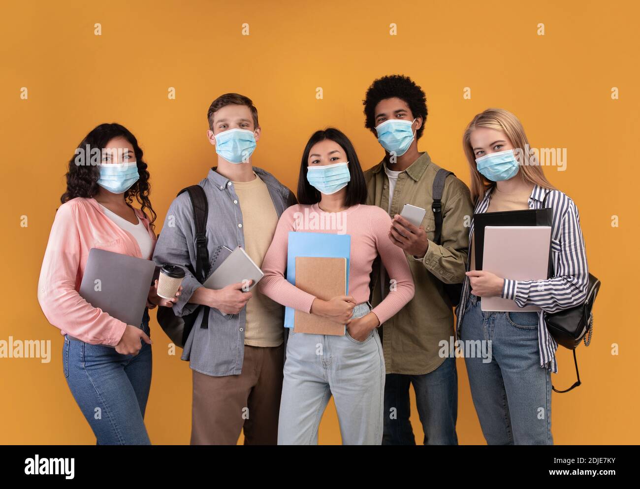 Study abroad and student exchange during covid19 lockdown Stock Photo