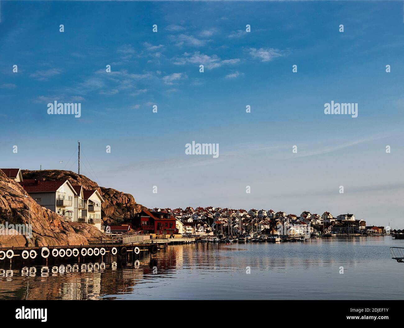 Kungshamn a popular vacation town on the Swedish west coast Stock Photo
