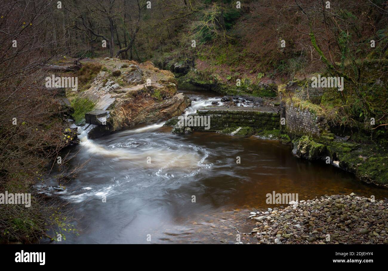 The Avon Mellte river on the gunpowder trail Stock Photo Alamy