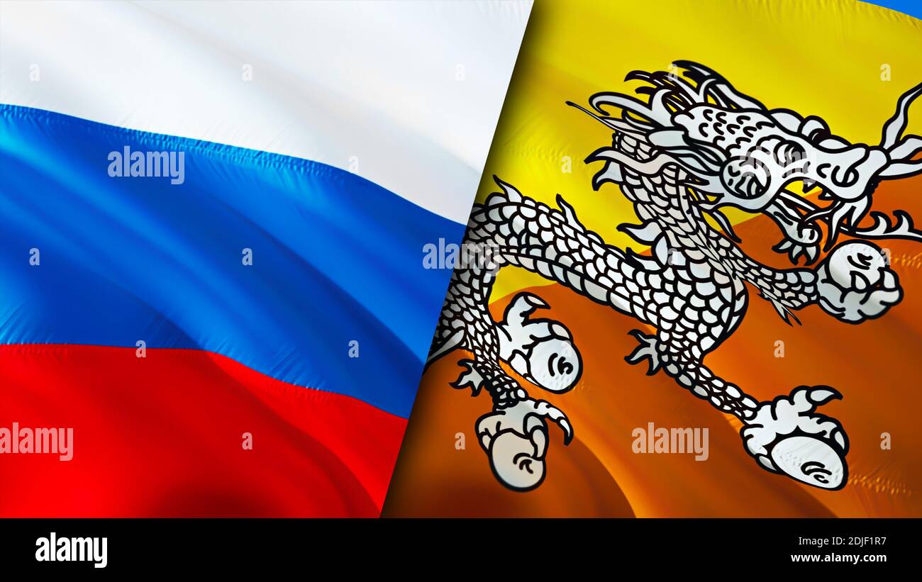 Russia bhutan flag hi-res stock photography and images - Alamy