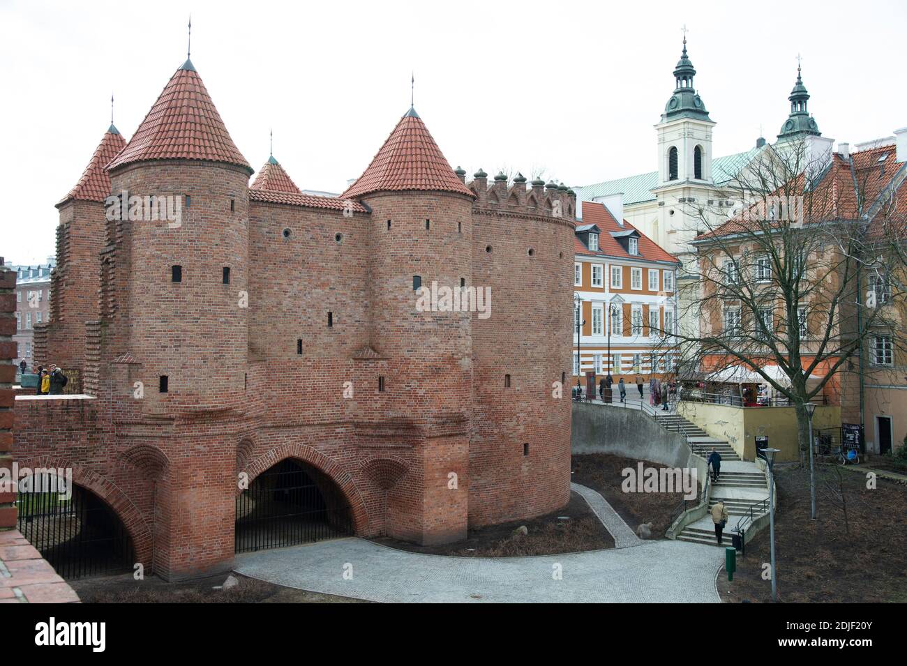 Rebuilt castle, part of Oldtown, Warsaw, Poland, (Photo by Casey B. Gibson) Stock Photo