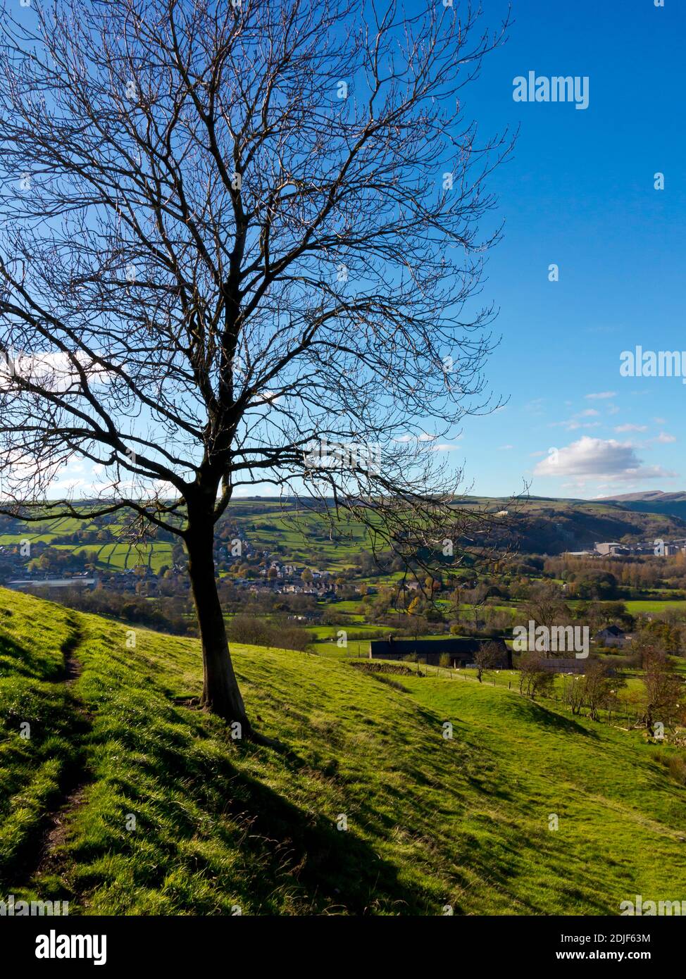 Countryside at Bradwell Edge in the Hope Valley area of the Peak District National Park in Derbyshire England UK Stock Photo