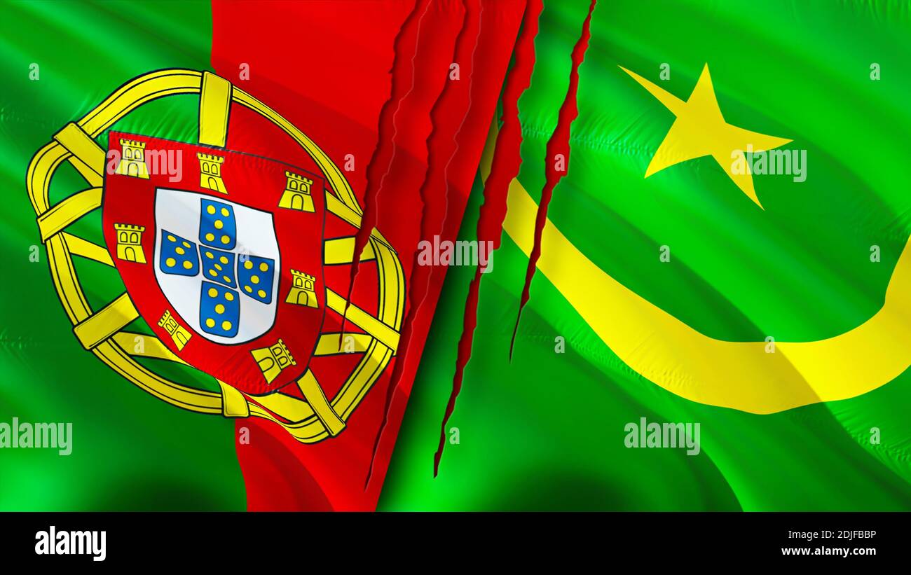 Portugal and Cape Verde flags. 3D Waving flag design. Portugal Cape Verde  flag, picture, wallpaper. Portugal vs Cape Verde image,3D rendering.  Portuga Stock Photo - Alamy