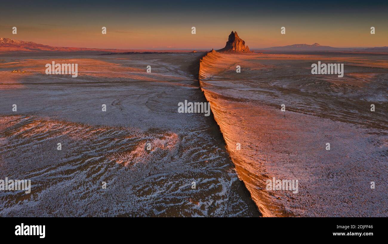 Aerial view shiprock new mexico hires stock photography and images Alamy